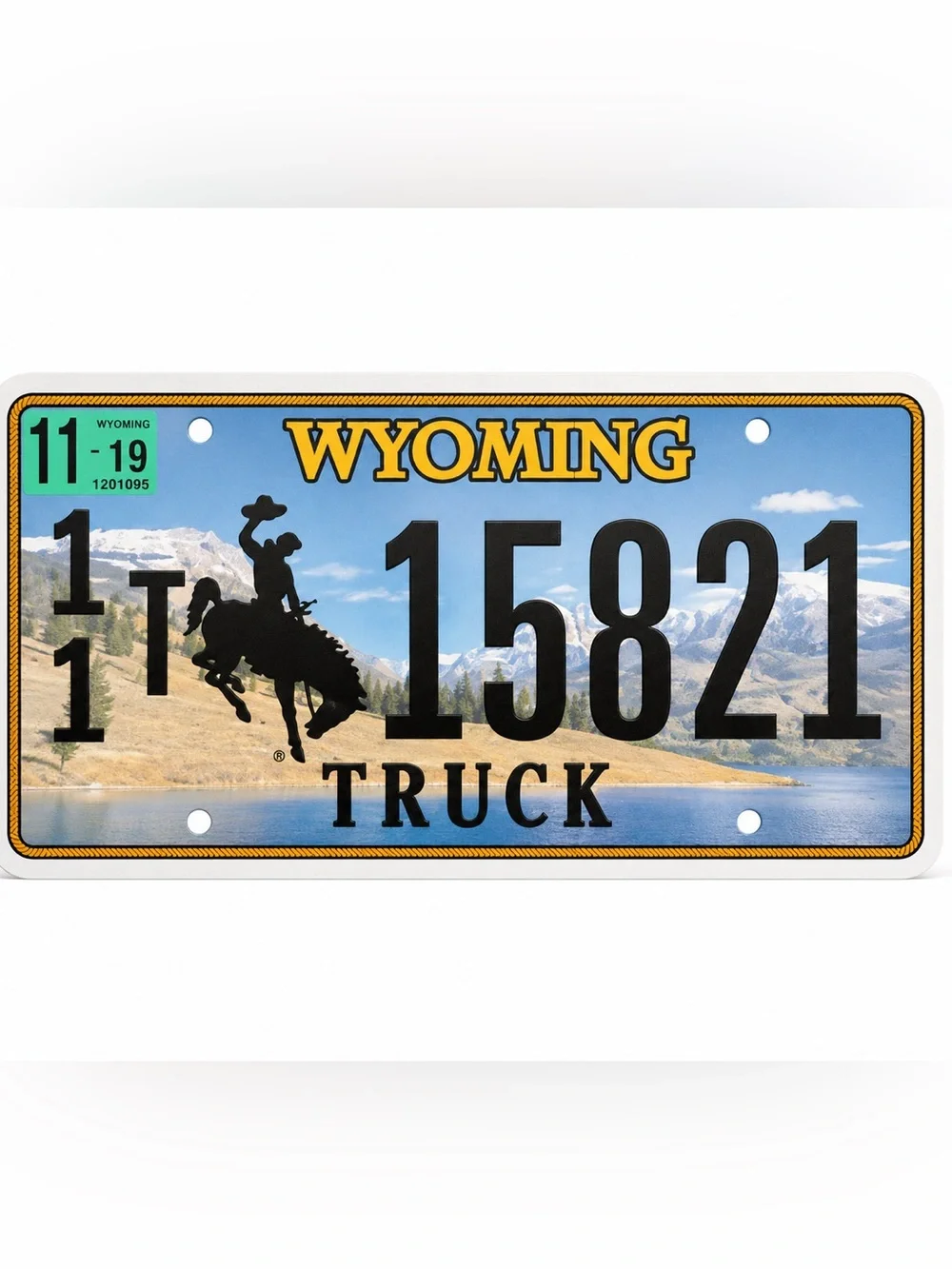 Wyoming Truck License Plate
